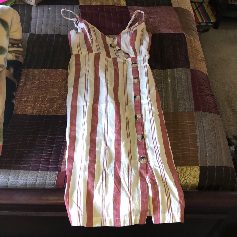 Striped Midi Dress